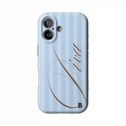 Blue Retro Diva Statement iPhone Case