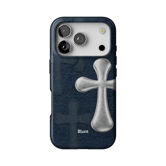 Silver Patch iPhone Case
