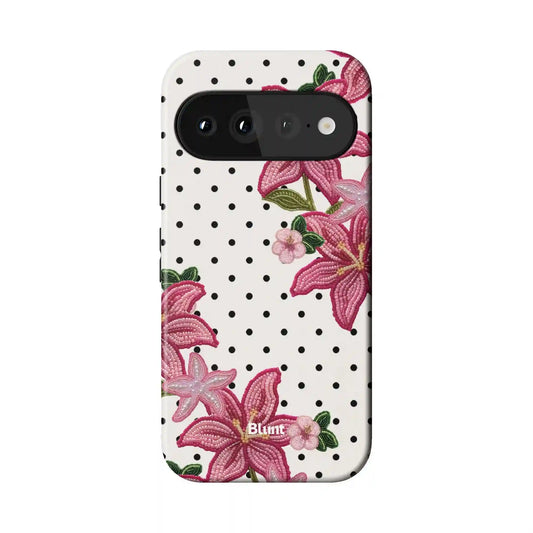 Dotted Blossom Pixel Case