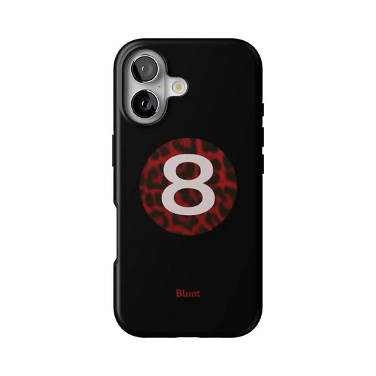 Red Cheetah Magic 8 iPhone Case