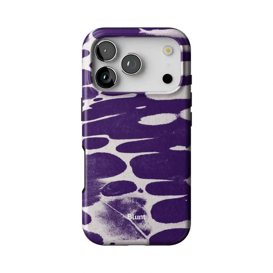 Plum Noir Abstract iPhone Case