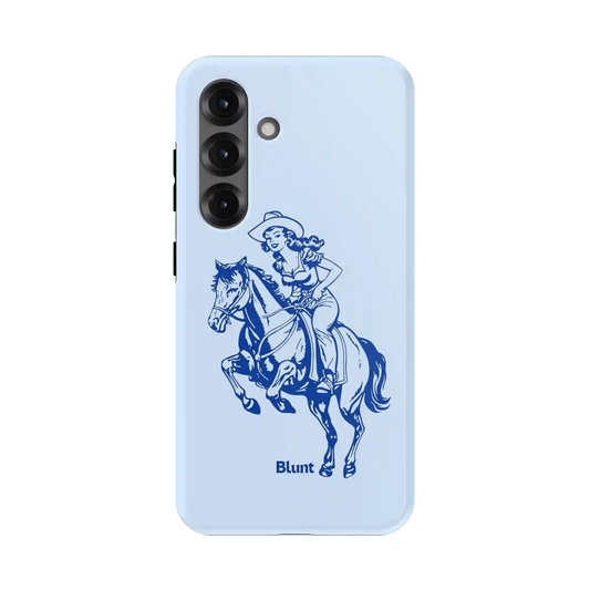 Blue Lasso Lady Samsung Case