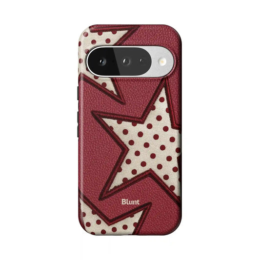 Cherry Polka Star Pixel Case