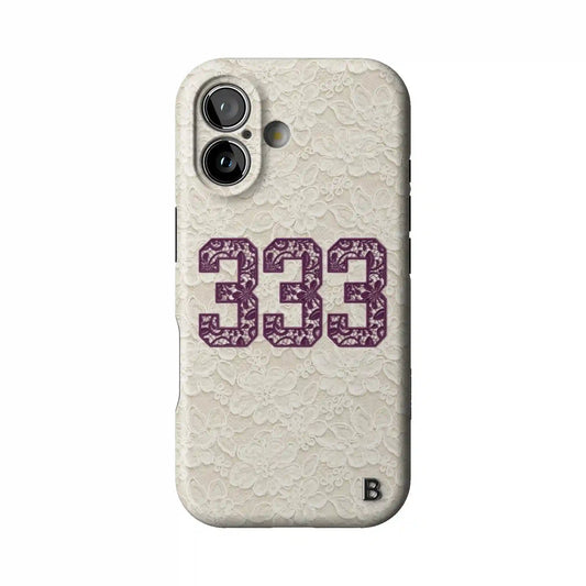 333 Bridal Beige Statement iPhone Case