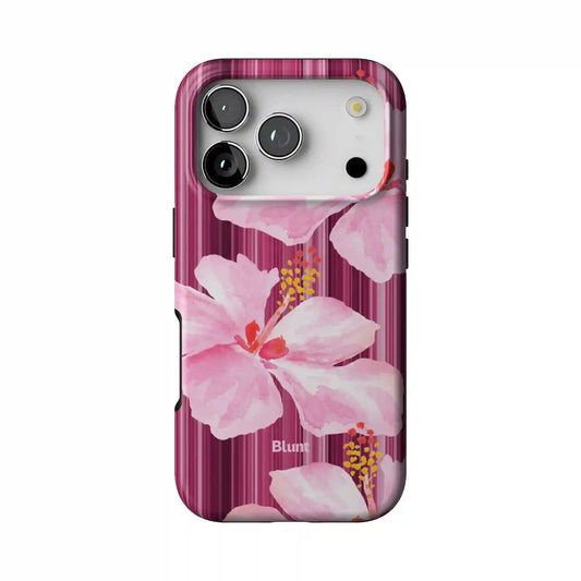 Striped Flora iPhone Case