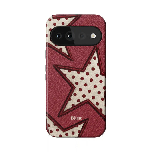 Cherry Polka Star Pixel Case