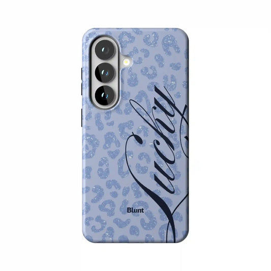 Blue Cheetah Lucky Samsung Case