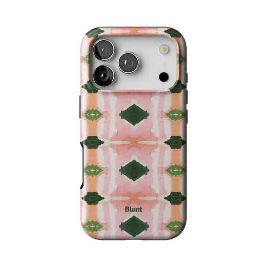 Rose Quartz Grid iPhone Case