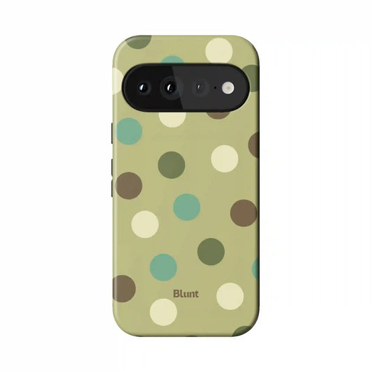 Polka Pistacio Pixel Case