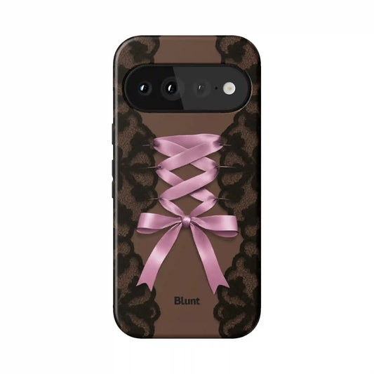 Brown Corset Pixel Case