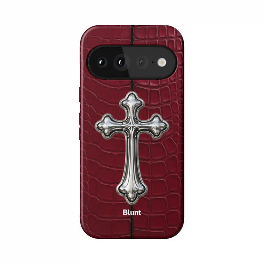 Crimson Crux Pixel Case