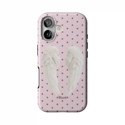 Pink Polka Wing iPhone Case