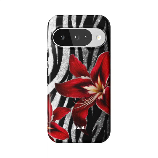 Zebra Rouge Pixel Case