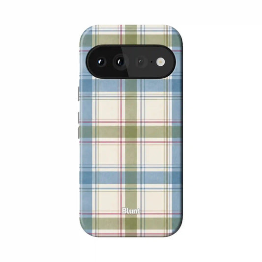 Plaid Softmint Pixel Case