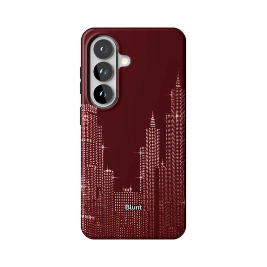 Crimson NYC Skyeline Samsung Phone Case