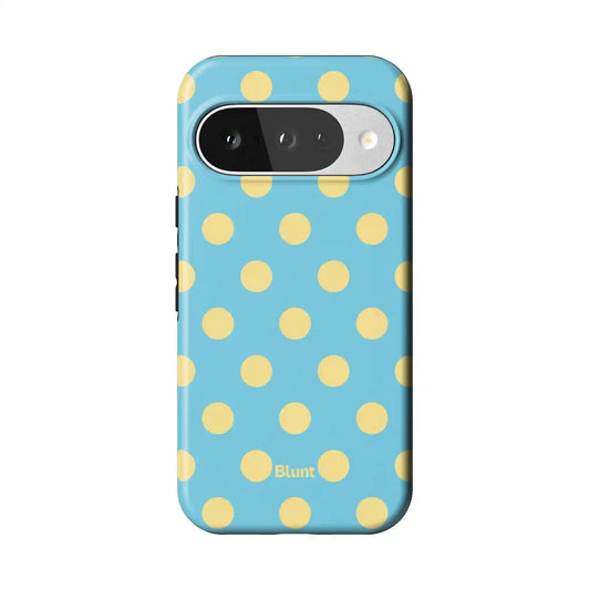 Blue Butter Polka Pixel Case