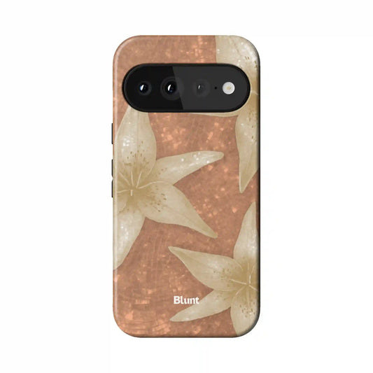 Sand Solar Lily Pixel Case