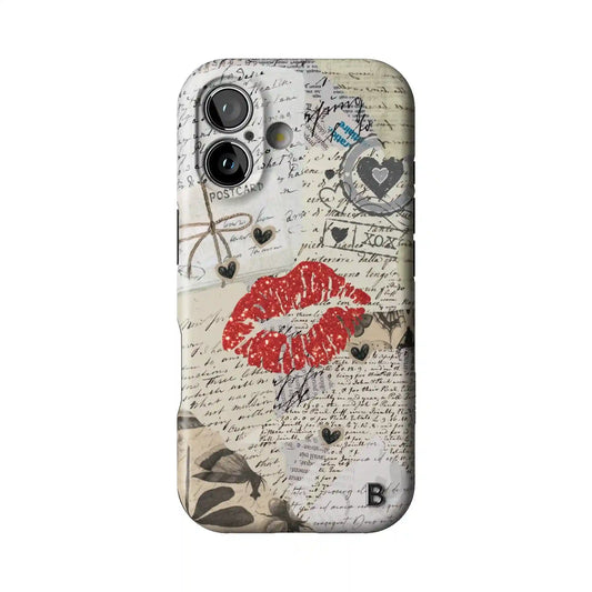 Vintage Kiss Statement iPhone Case