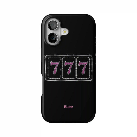 Pink Lucky 777 iPhone Case