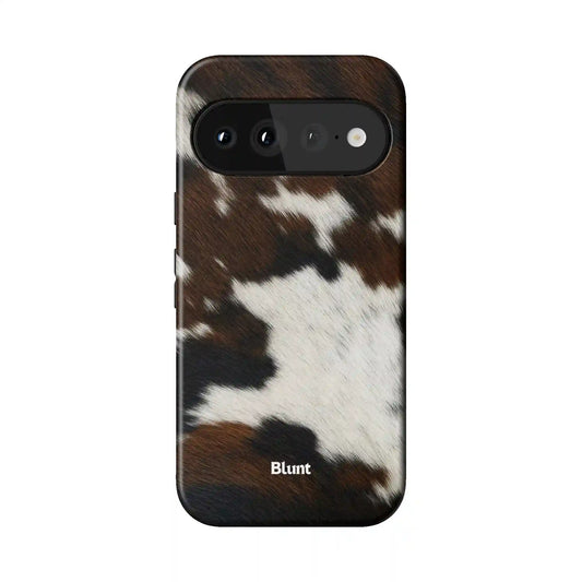 Chestnut Cowhide Pixel Case