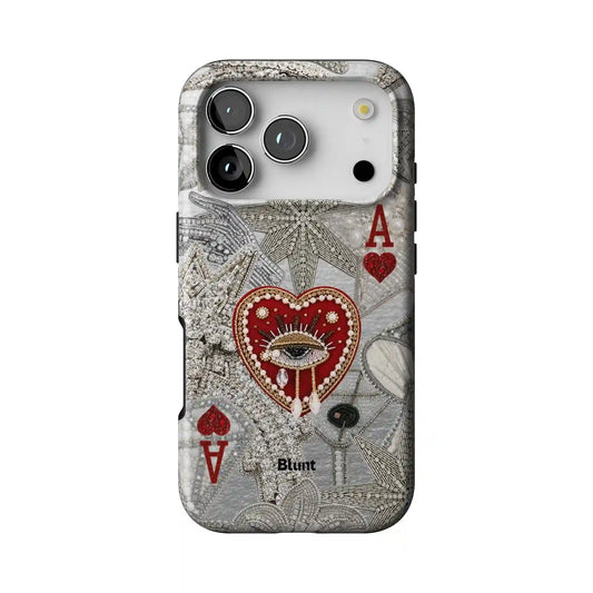 Silver Ace iPhone Case