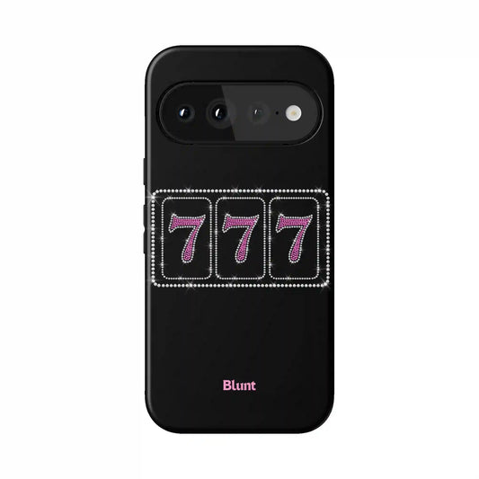 Pink Lucky 777 Pixel Case