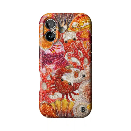 Coral Luxe Statement iPhone Case