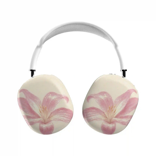 White Blushed Lilly AirPod Max Case