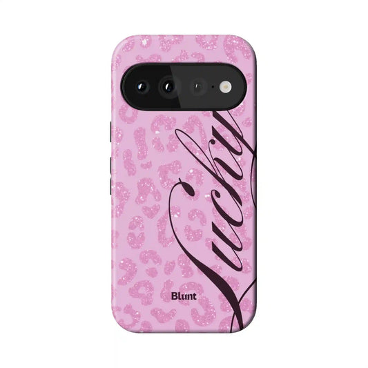 Pink Cheetah Lucky Pixel Case
