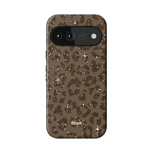 Brown Cheetah Print Pixel Case