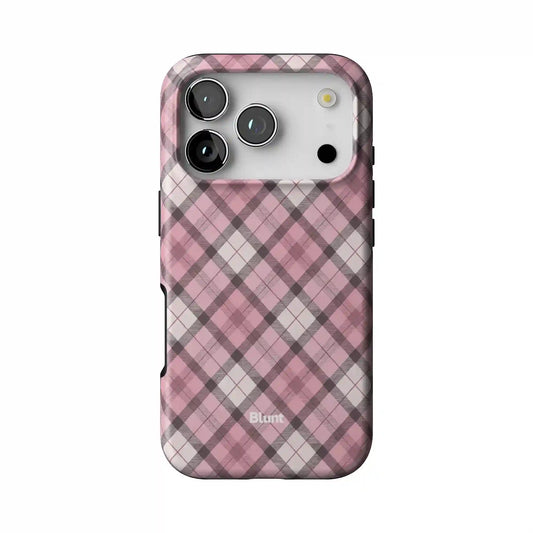 Pink Plaid iPhone Case