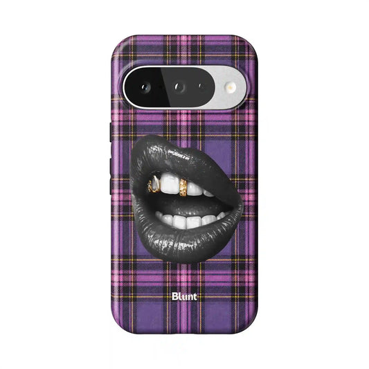 Talking Plaid Pixel Case