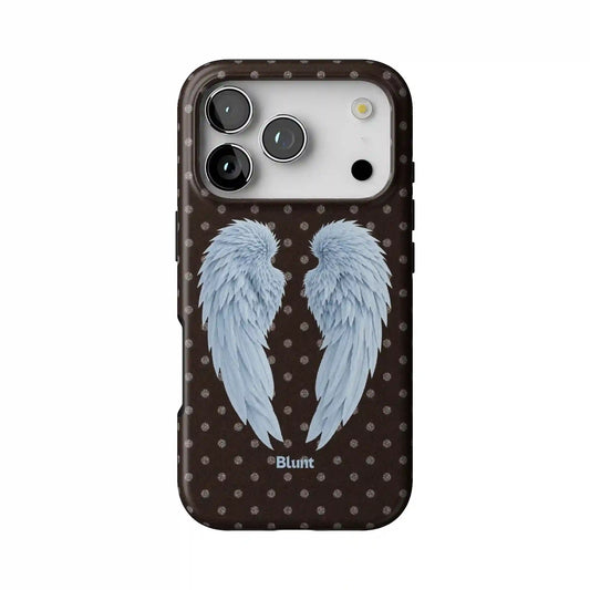 Brown Polka Wing iPhone Case