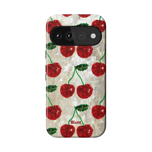 Cherry Luxe Pixel Case