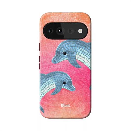 Sunrise Delphine Pixel Case