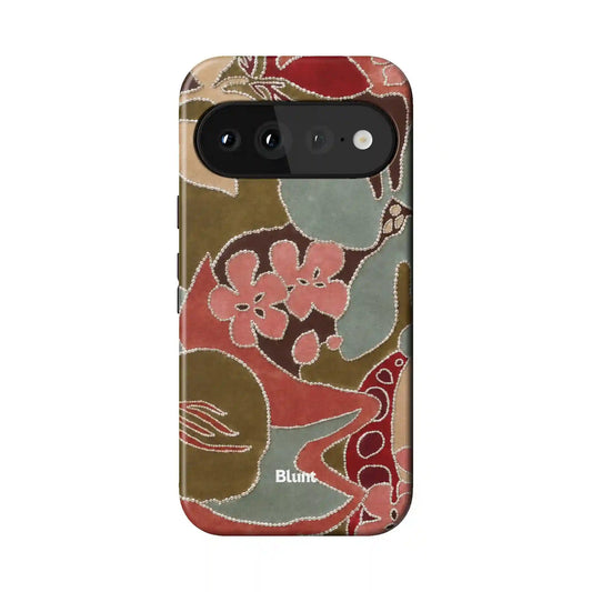 Floral Fiber Pixel Case