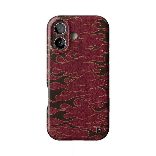 Crimson Fire Statement iPhone Case