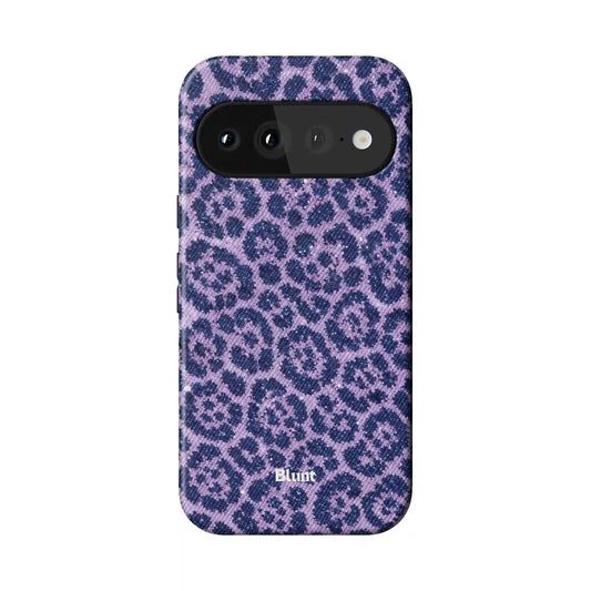 Classic Cheetah Purple Pixel Case