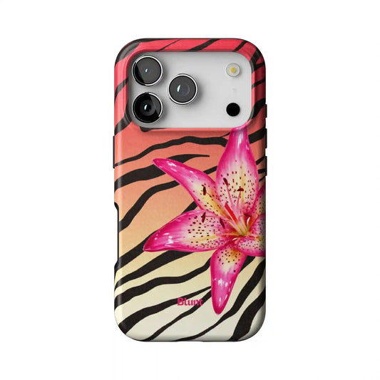 Striped Lilly iPhone Case