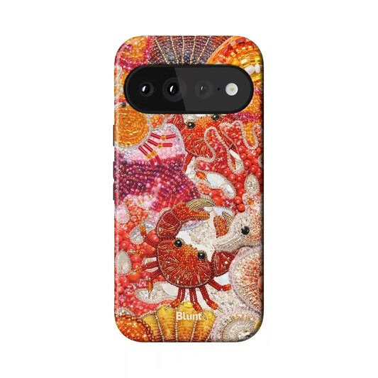 Coral Luxe Pixel Case