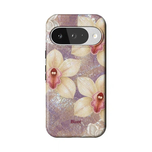 Floral Amethyst Pixel Case