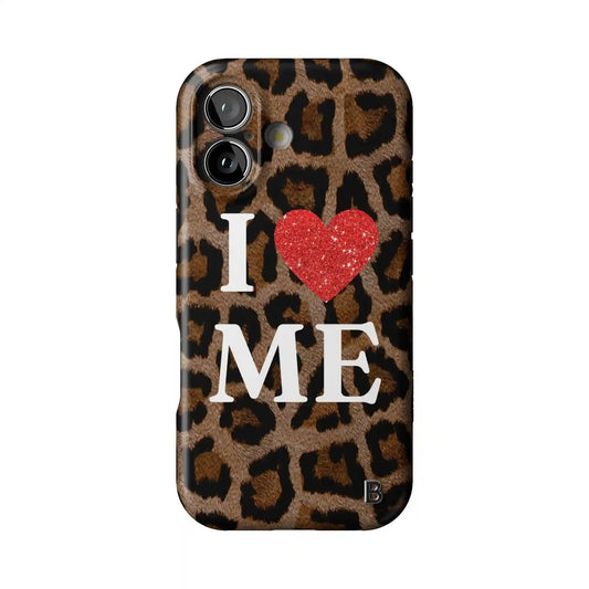 Cheetah I Love Me Statement iPhone Case