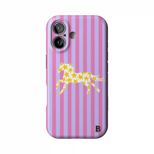 Striped Steed Statement iPhone Case