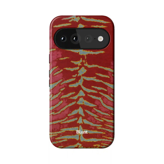 Crimson Veins Pixel Case