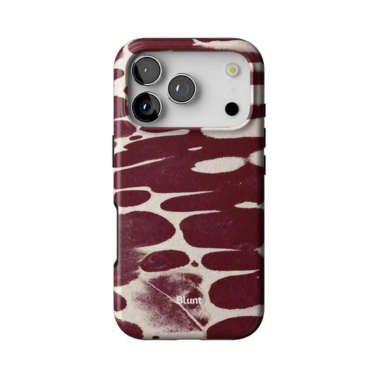 Crimson Noir Abstract iPhone Case