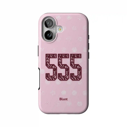 555 Pink Polka iPhone Case