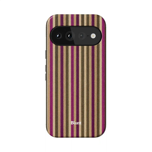 Pecan Stripe Pixel Case