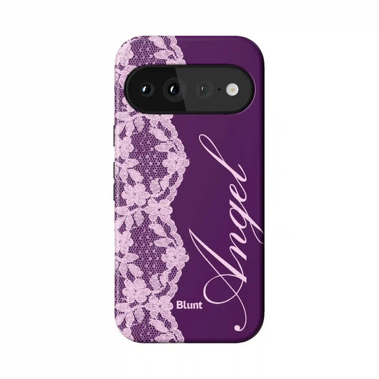 Purple Lace Angel Pixel Case