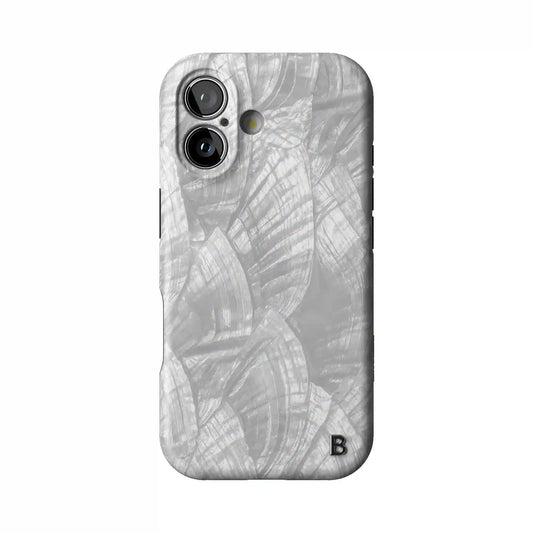 Silver Petals Statement iPhone Case