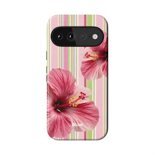 Sugar Stripe Bloom Pixel Case